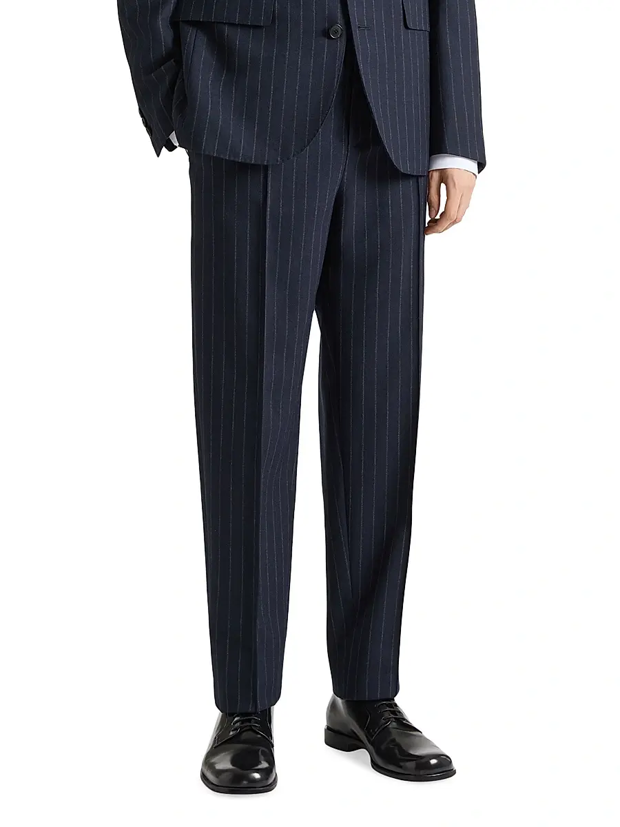 Givenchy Men's Couture Seam Striped Joggers in Wool - Night Blue | Thumbnail 3 Givenchy Men's Couture Seam Striped Joggers in Wool - Night Blue | Thumbnail 3