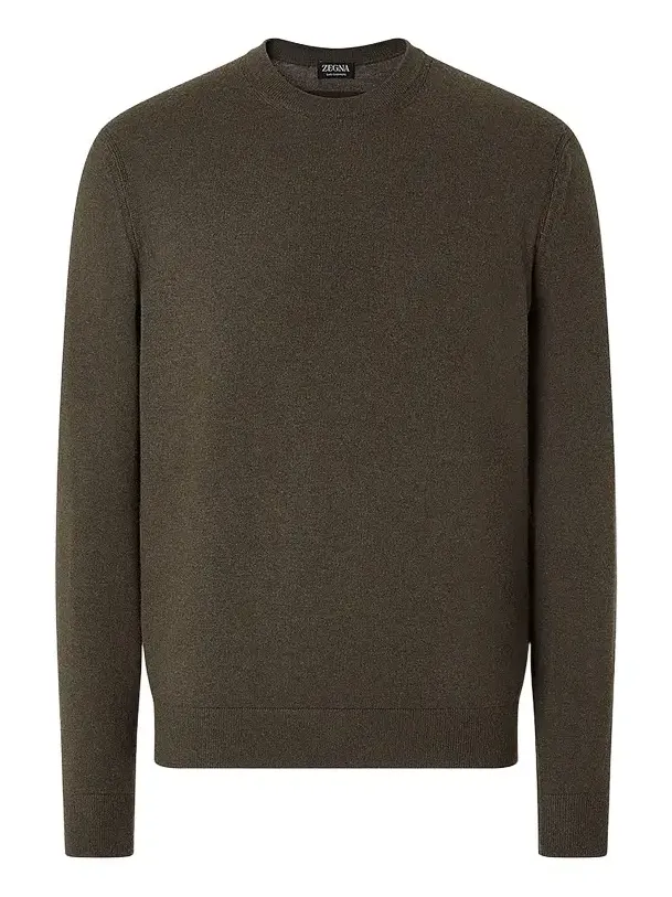 Zegna Men's Oasi Cashmere Crewneck Sweater