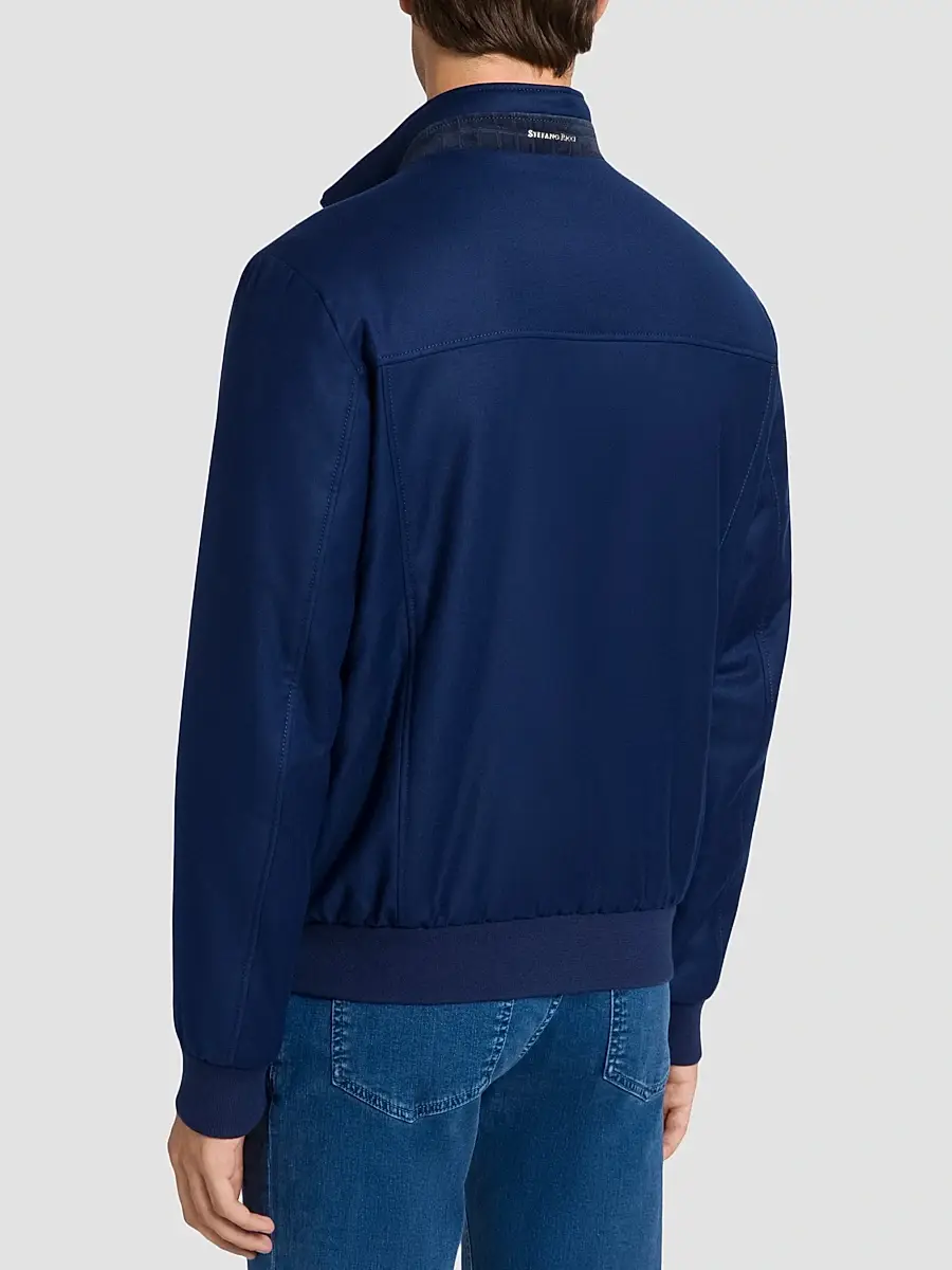 Stefano Ricci Men's Vicuña and Silk Blend Blouson Jacket | Thumbnail 4