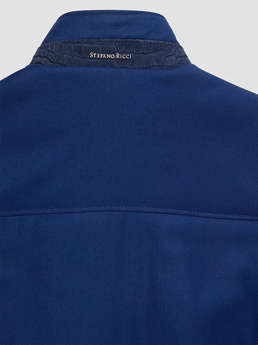 Stefano Ricci Men's Vicuña and Silk Blend Blouson Jacket | Thumbnail 7