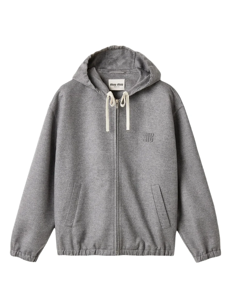 Miu Miu Women's Double Cashmere and Wool Hoodie Jacket