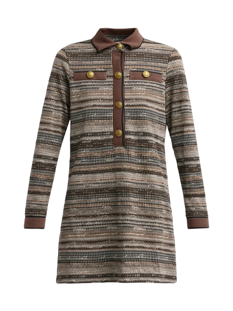 Ramy Brook Women's Maria Houndstooth A-Line Mini Dress