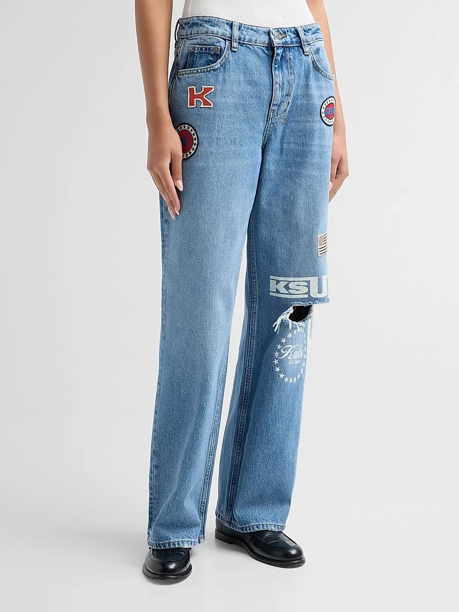Ksubi Women's Garage Patches High-Rise Jeans | Thumbnail 4 Ksubi Women's Garage Patches High-Rise Jeans | Thumbnail 4