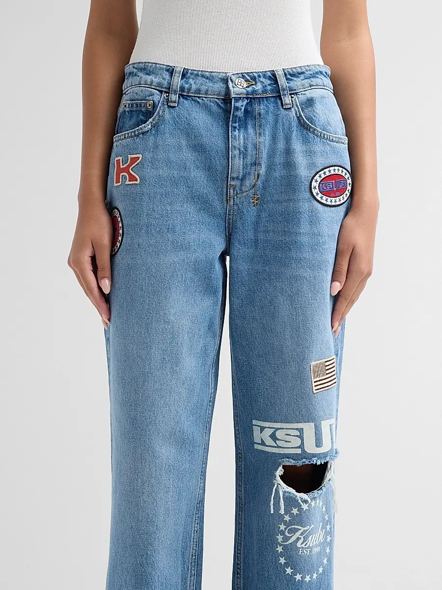 Ksubi Women's Garage Patches High-Rise Jeans | Thumbnail 5 Ksubi Women's Garage Patches High-Rise Jeans | Thumbnail 5
