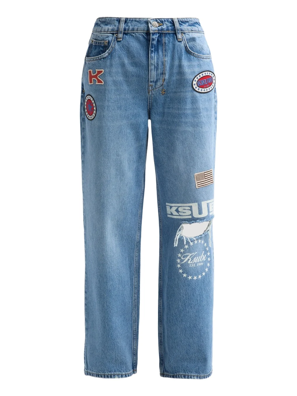 Women's Garage Patches High-Rise Jeans Women's Garage Patches High-Rise Jeans