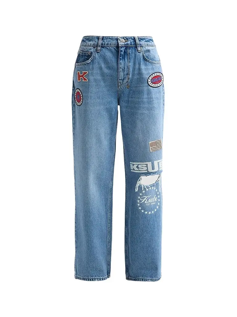 Women's Garage Patches High-Rise Jeans Women's Garage Patches High-Rise Jeans