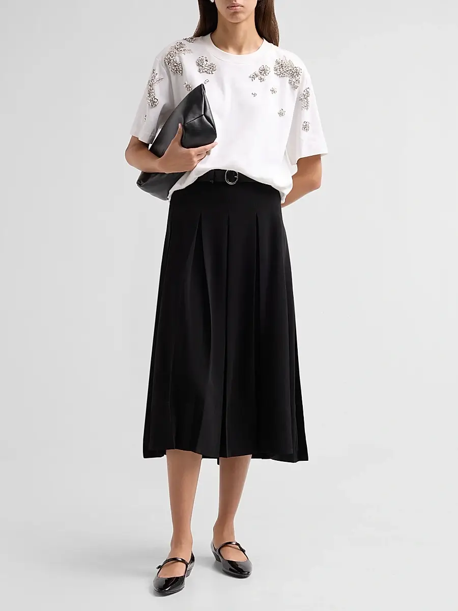 Cinq à Sept Women's Rylee Belted A-Line Midi Skirt | Thumbnail 2