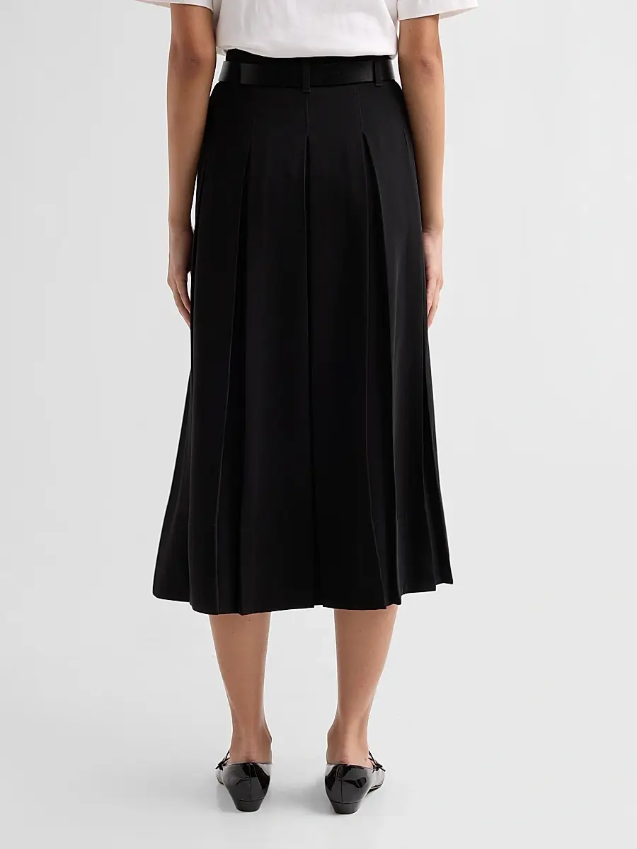 Cinq à Sept Women's Rylee Belted A-Line Midi Skirt | Thumbnail 3
