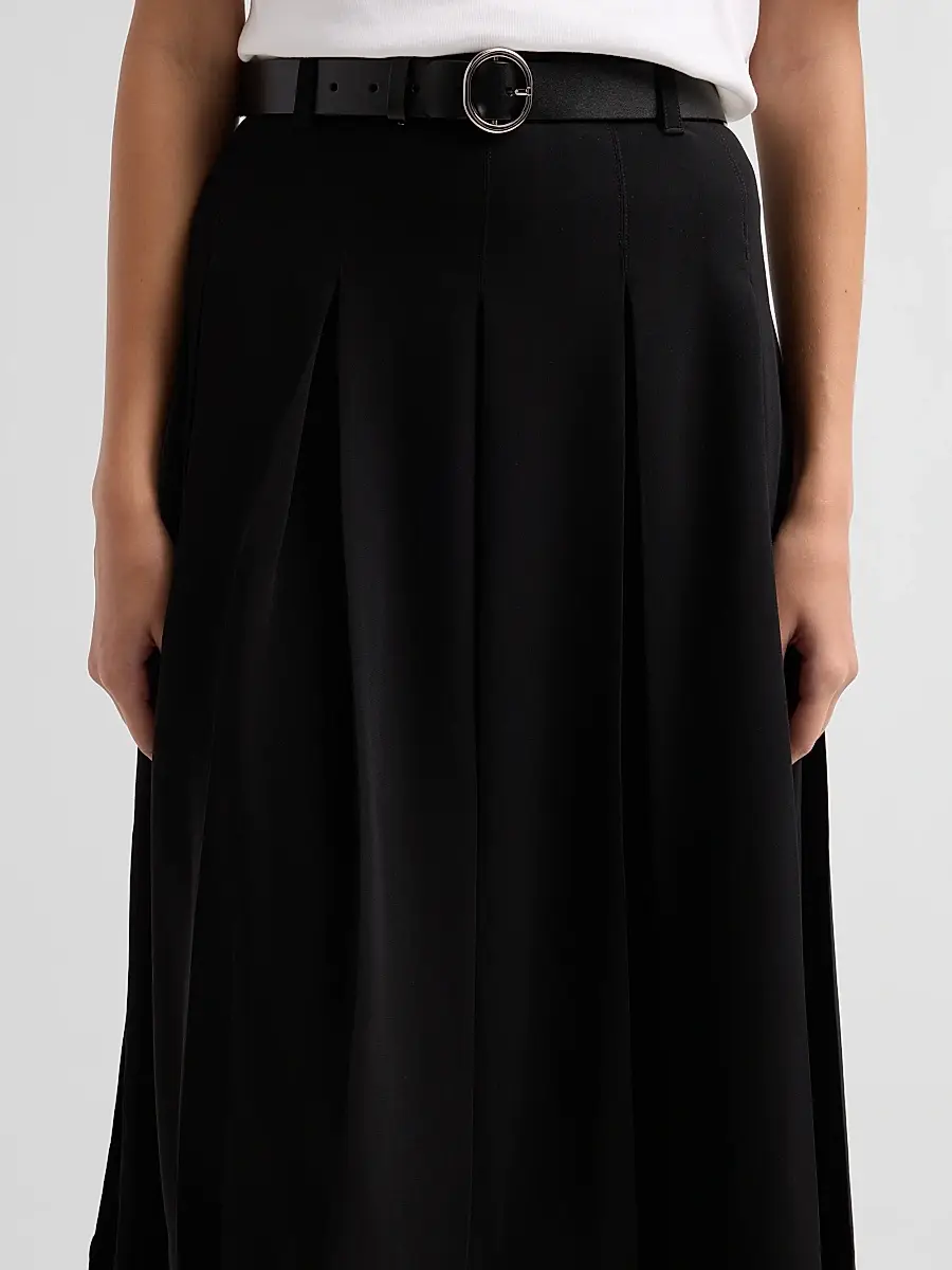 Cinq à Sept Women's Rylee Belted A-Line Midi Skirt | Thumbnail 5