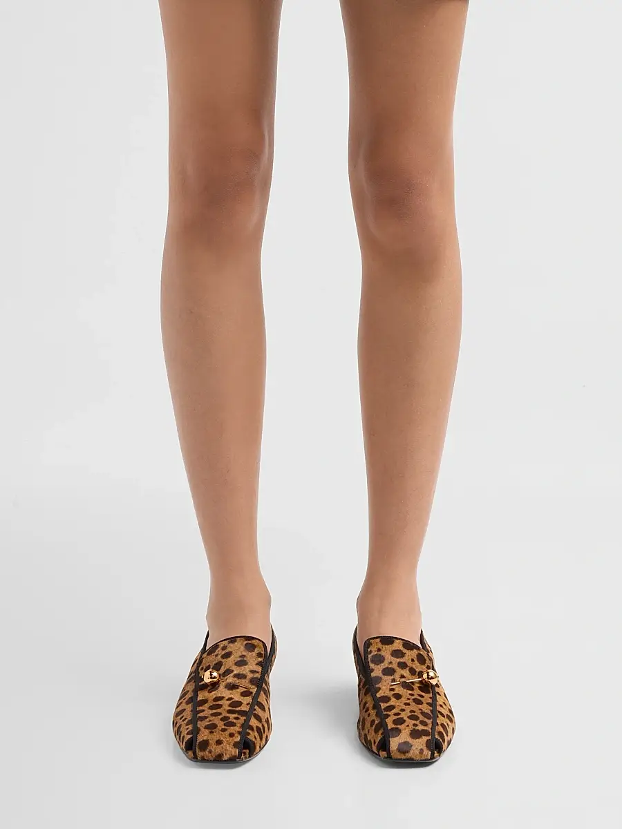 Herbert Levine Women's Showtime 30MM Leopard-Print Calf Hair Loafers | Thumbnail 2