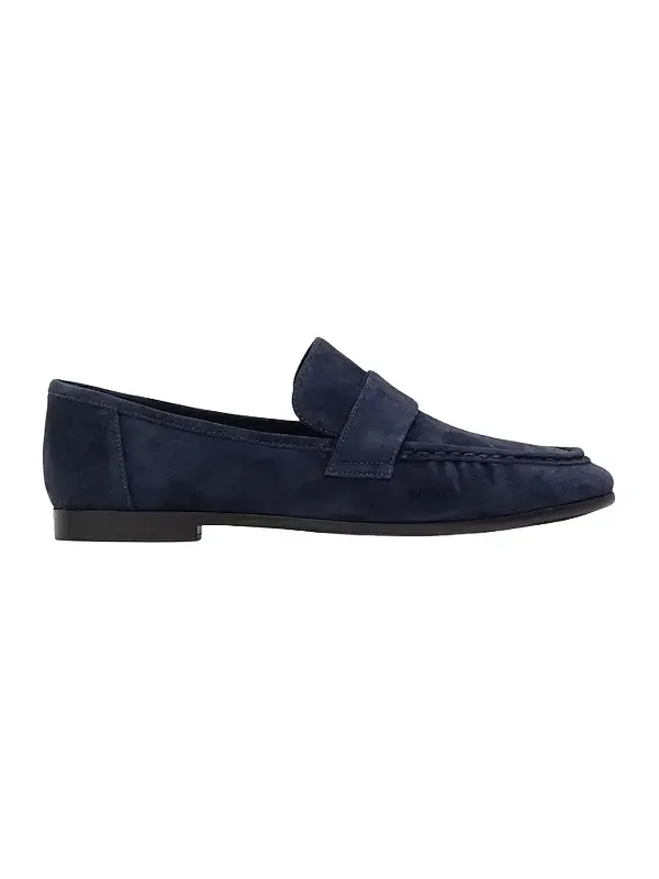 Black Suede Studio Women's Arrow Suede Loafers