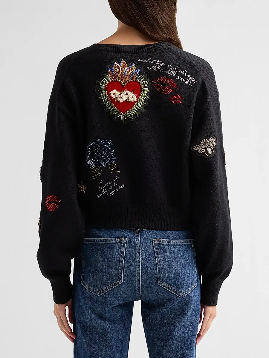 Cinq à Sept Women's Lisette Embroidered Cotton-Blend Cardigan | Thumbnail 3 Cinq à Sept Women's Lisette Embroidered Cotton-Blend Cardigan | Thumbnail 3