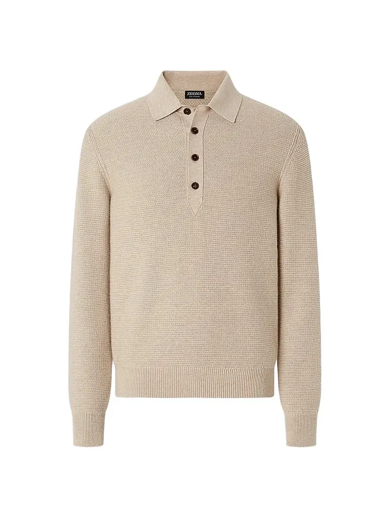 Zegna Men's Oasi Cashmere Polo Shirt