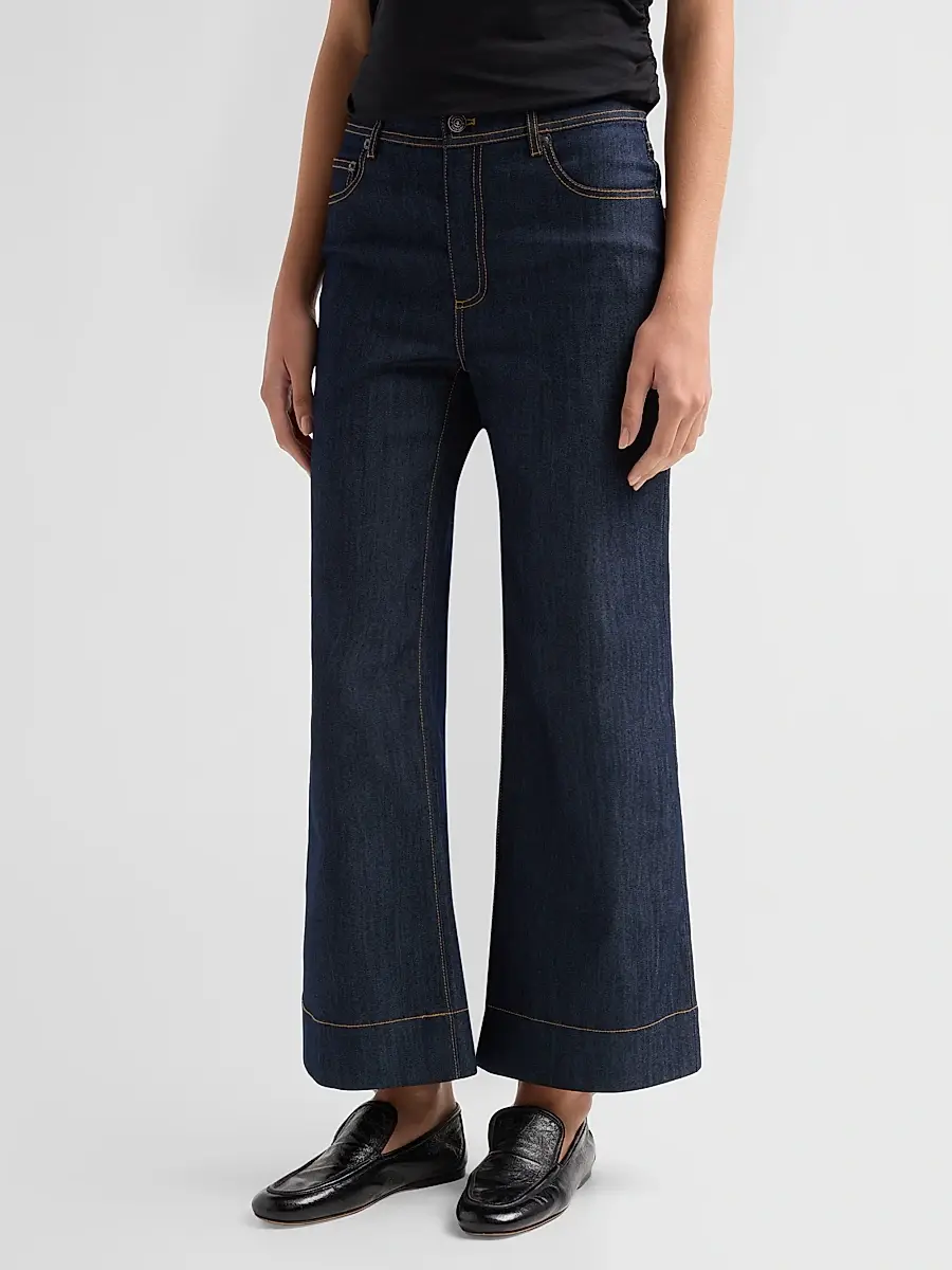 Cinq à Sept Women's Joey Mid-Rise Flare Crop Jeans | Thumbnail 4 Cinq à Sept Women's Joey Mid-Rise Flare Crop Jeans | Thumbnail 4