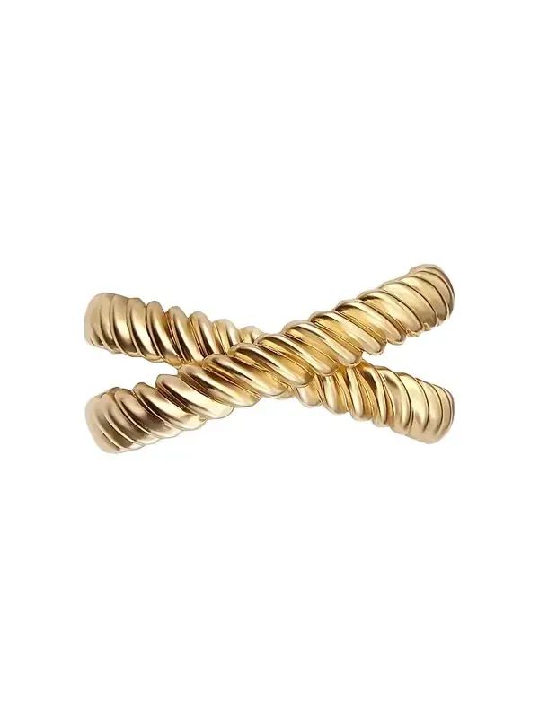 L'Objet Deco Twist 4-Piece 24K-Gold-Plated Napkin Ring Set