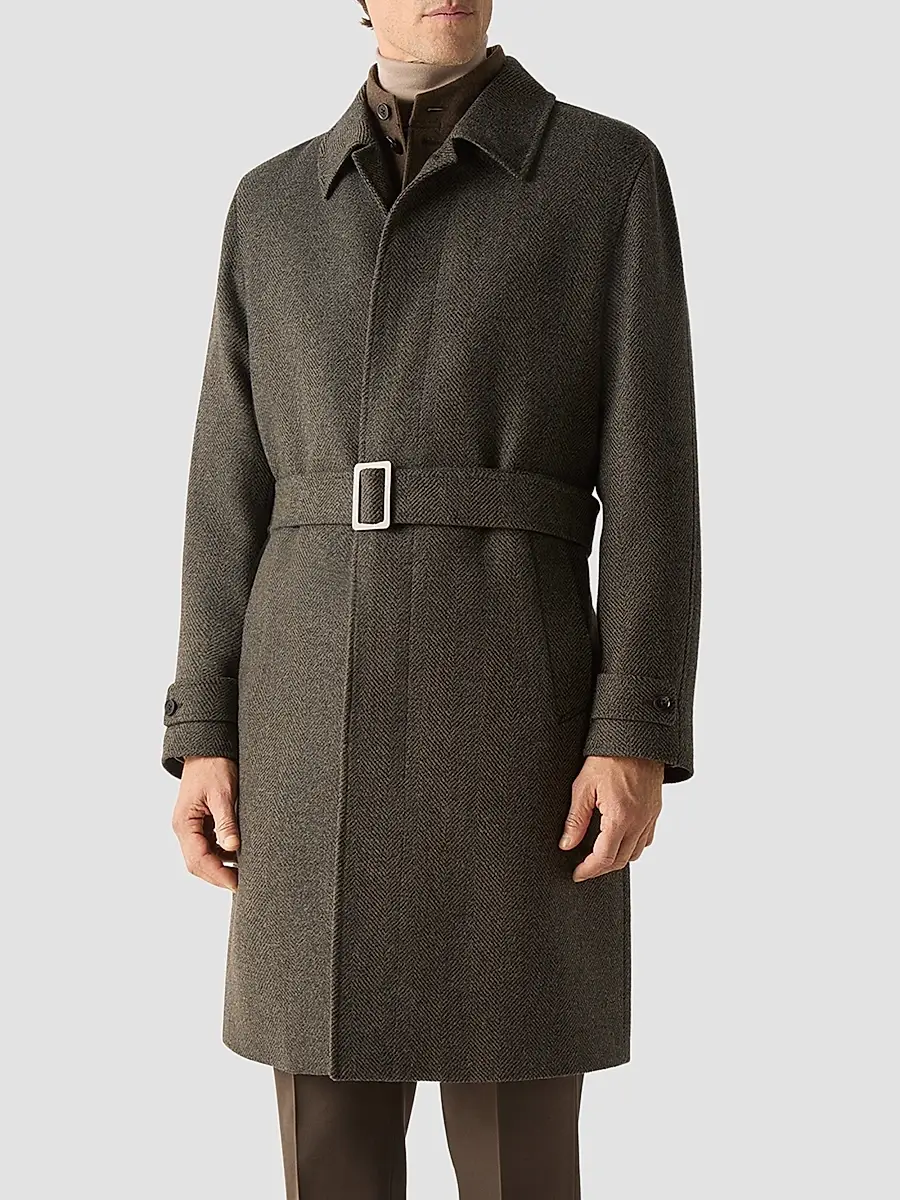 Zegna Men's Oasi Cashmere Trench Coat | Thumbnail 3 Zegna Men's Oasi Cashmere Trench Coat | Thumbnail 3