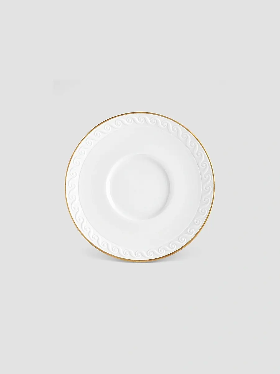 L'Objet Neptune 2-Piece Porcelain & 24K Gold Espresso Cup & Saucer Set - White Gold | Thumbnail 3 L'Objet Neptune 2-Piece Porcelain & 24K Gold Espresso Cup & Saucer Set - White Gold | Thumbnail 3