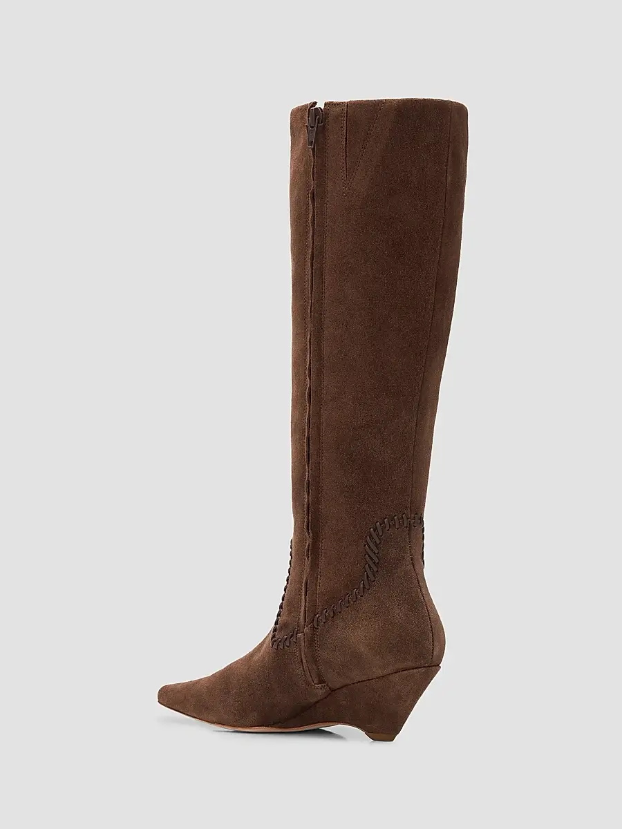 Cinq à Sept Women's Resort Marta 60MM Whipstitched Suede Boots | Thumbnail 2 Cinq à Sept Women's Resort Marta 60MM Whipstitched Suede Boots | Thumbnail 2