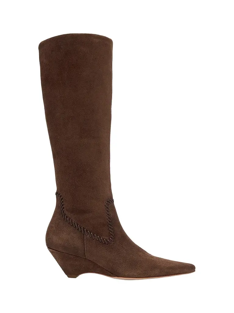 Women's Resort Marta 60MM Whipstitched Suede Boots Women's Resort Marta 60MM Whipstitched Suede Boots