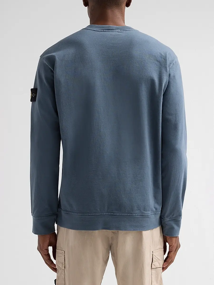 Stone Island Men's Felpa Cotton Sweatshirt | Thumbnail 3 Stone Island Men's Felpa Cotton Sweatshirt | Thumbnail 3