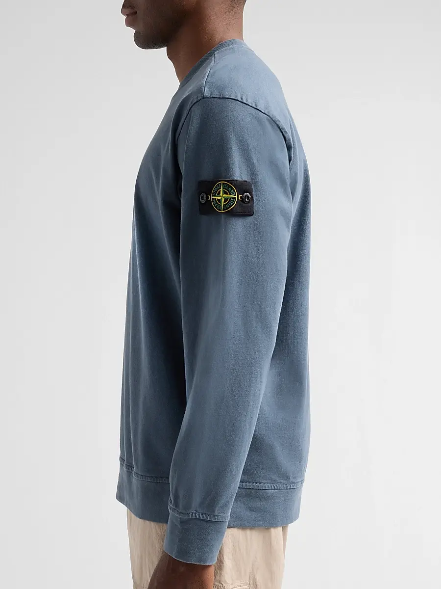Stone Island Men's Felpa Cotton Sweatshirt | Thumbnail 5 Stone Island Men's Felpa Cotton Sweatshirt | Thumbnail 5