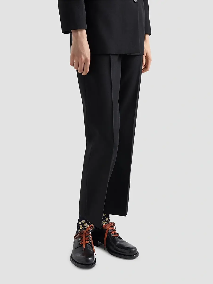 Prada Women's Compact Gabardine Pants | Thumbnail 3 Prada Women's Compact Gabardine Pants | Thumbnail 3