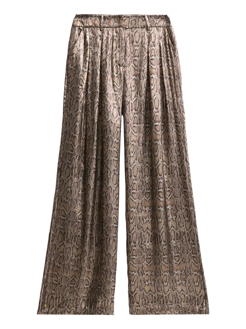 Ramy Brook Women's Oscar Metallic Python-Print Wide-Leg Pants