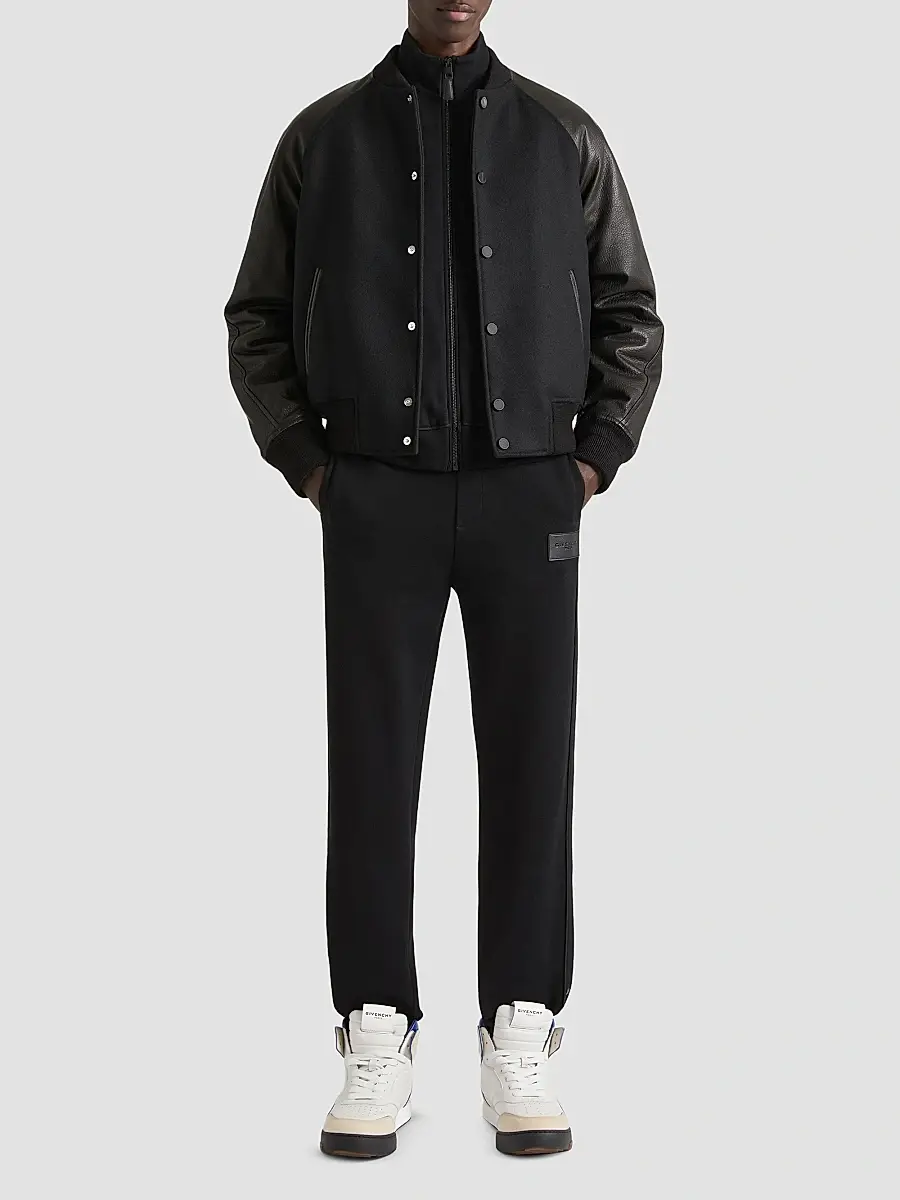 Givenchy Men's Yard High-Top Sneakers in Leather - Black Blue White | Thumbnail 6