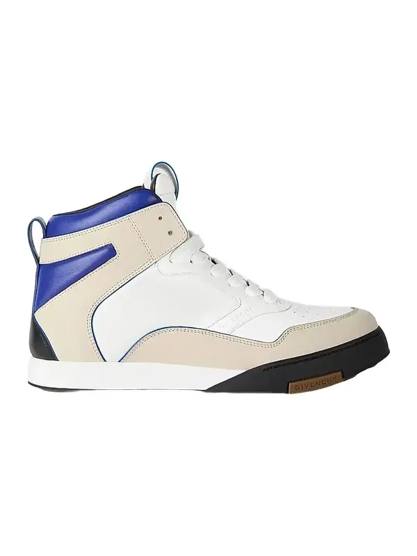 Givenchy Men's Yard High-Top Sneakers in Leather - Black Blue White
