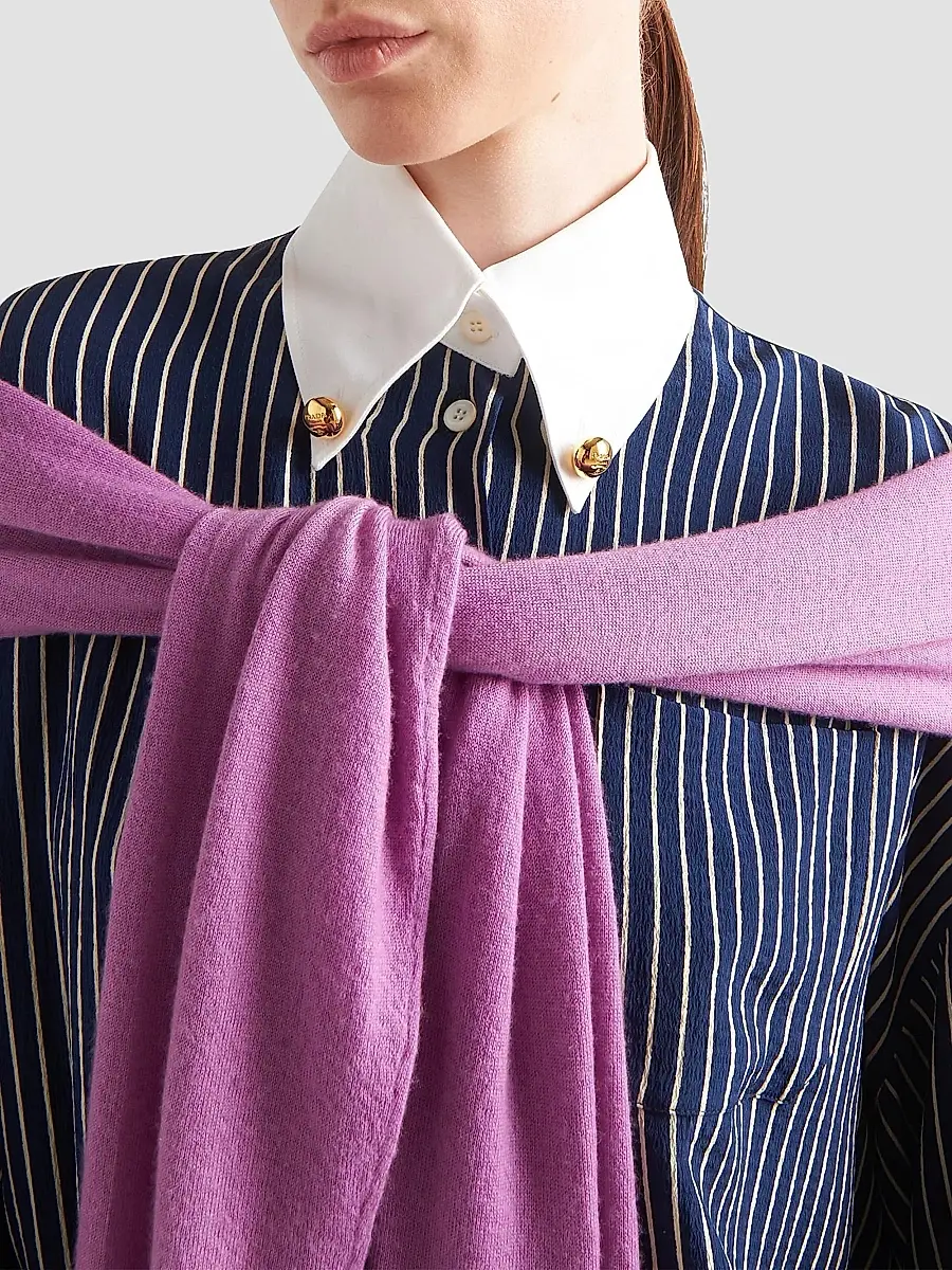 Prada Women's Marocain Shirt Dress | Thumbnail 3 Prada Women's Marocain Shirt Dress | Thumbnail 3