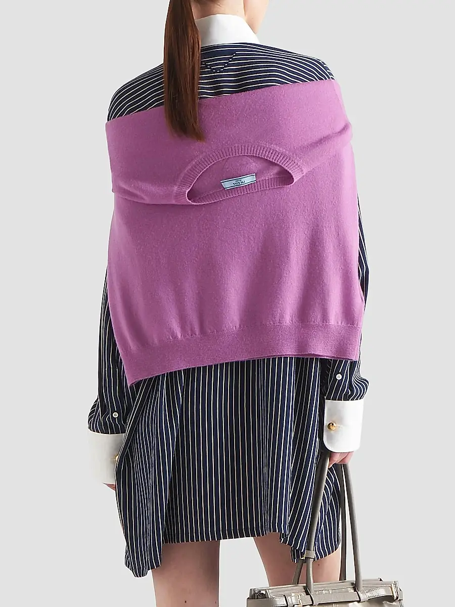 Prada Women's Marocain Shirt Dress | Thumbnail 5 Prada Women's Marocain Shirt Dress | Thumbnail 5
