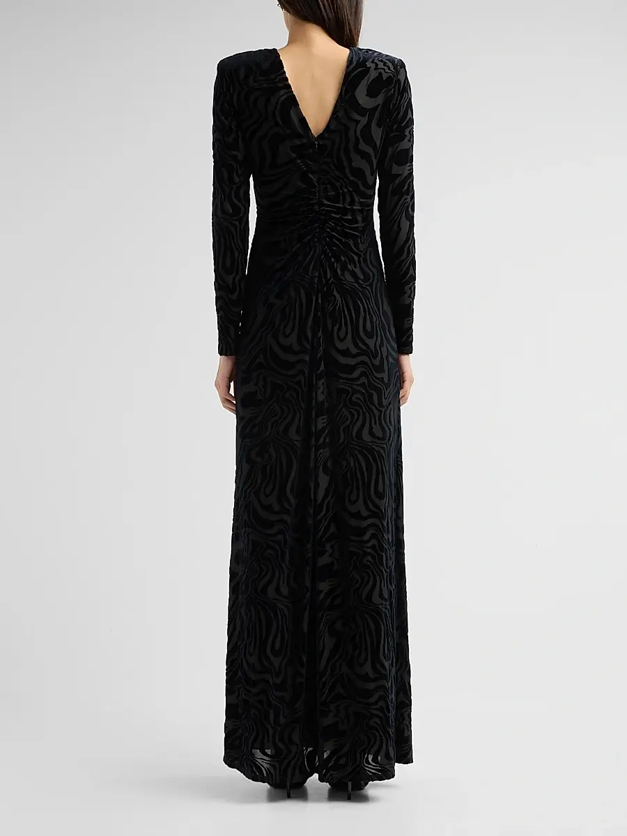 Ramy Brook Women's April Swirl A-Line Gown | Thumbnail 3 Ramy Brook Women's April Swirl A-Line Gown | Thumbnail 3