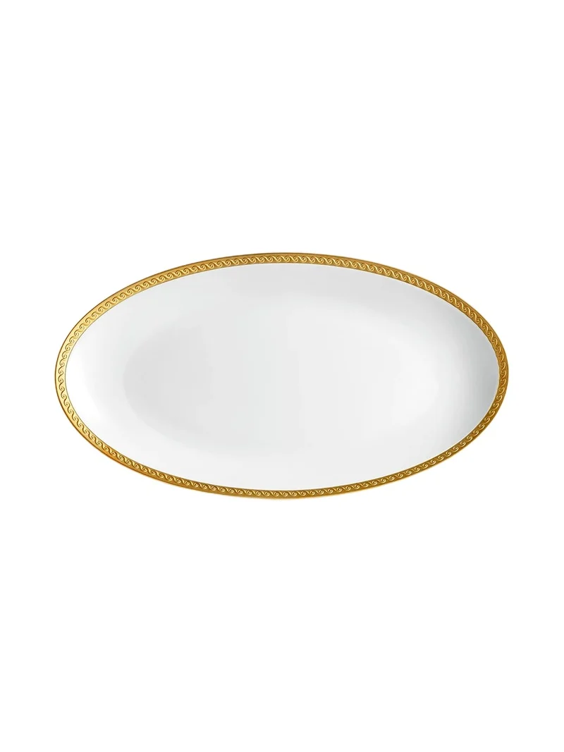 L'Objet Neptune Porcelain & 24K Gold Large Oval Platter