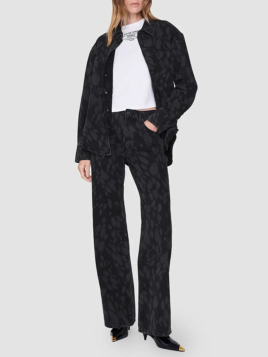 Anine Bing Women's Hugh Straight-Leg Jeans | Thumbnail 2 Anine Bing Women's Hugh Straight-Leg Jeans | Thumbnail 2