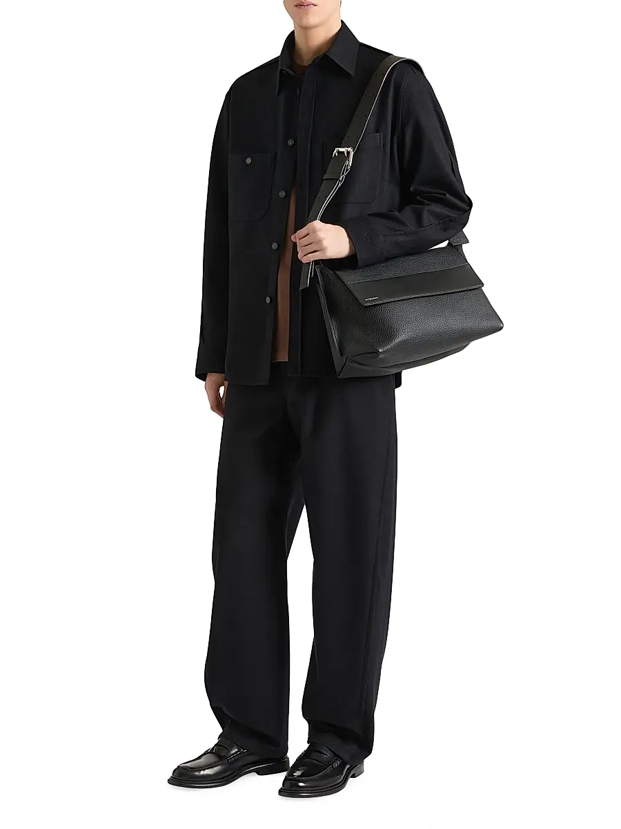 Givenchy Men's Couture Seam Pants in Flannel - Black | Thumbnail 2 Givenchy Men's Couture Seam Pants in Flannel - Black | Thumbnail 2