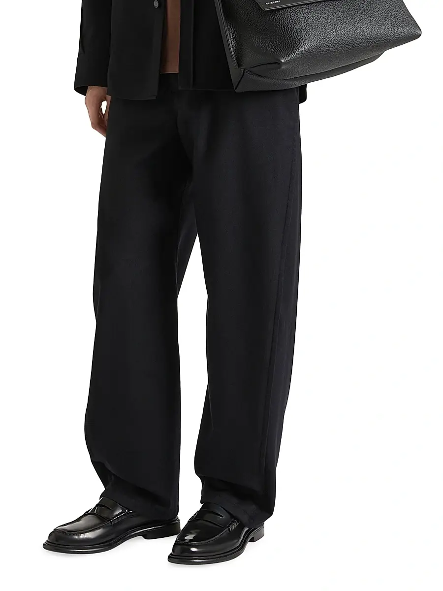Givenchy Men's Couture Seam Pants in Flannel - Black | Thumbnail 3 Givenchy Men's Couture Seam Pants in Flannel - Black | Thumbnail 3