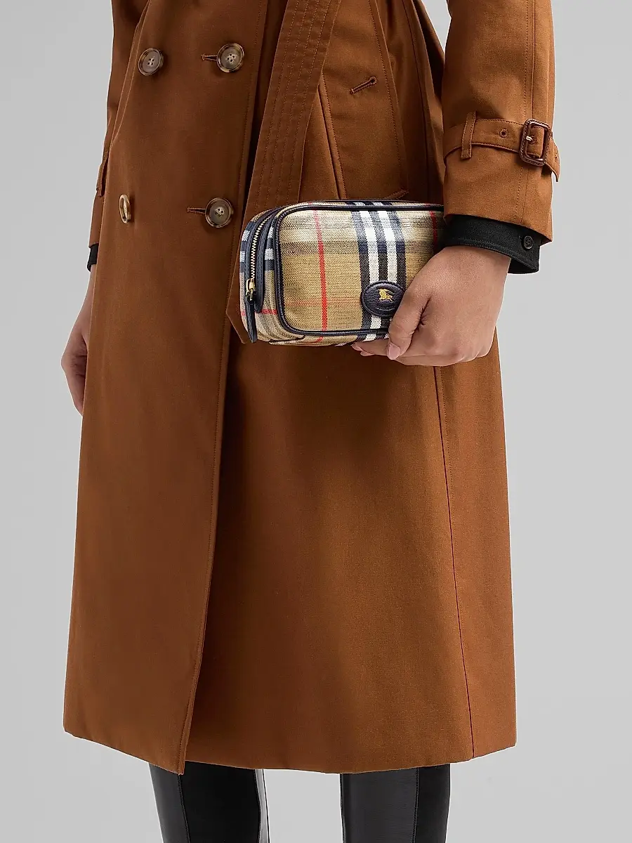 Burberry Highlands Check Make-Up Pouch | Thumbnail 2