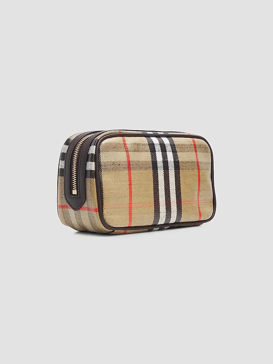 Burberry Highlands Check Make-Up Pouch | Thumbnail 3