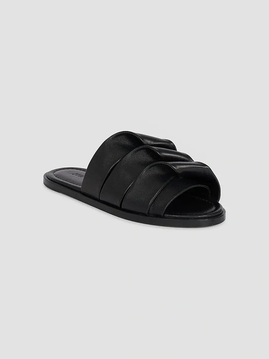 JW Anderson Women's Coil Rolled-Strap Leather Slides | Thumbnail 2