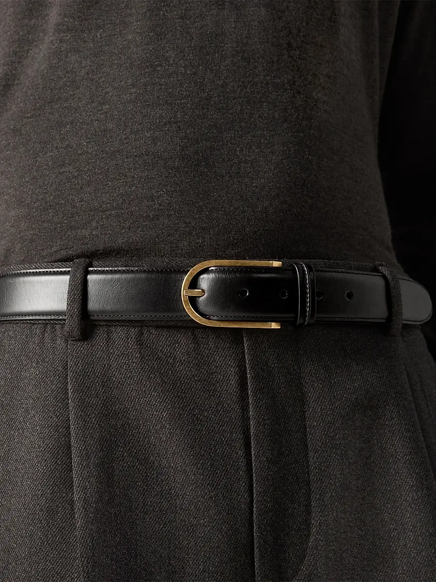 Zegna Men's Leather Belt | Thumbnail 3 Zegna Men's Leather Belt | Thumbnail 3