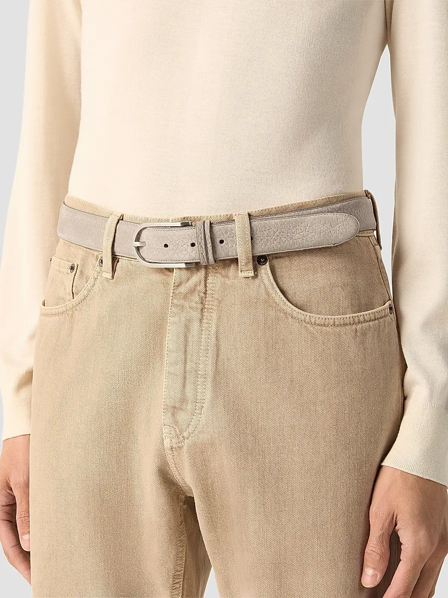 Zegna Men's Nubuck Belt | Thumbnail 2 Zegna Men's Nubuck Belt | Thumbnail 2