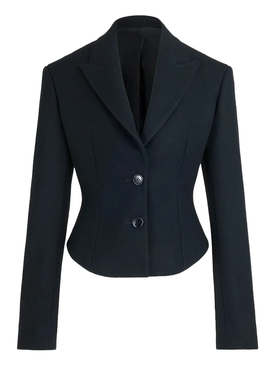 Women's Tailored Felted Wool Blazer Women's Tailored Felted Wool Blazer