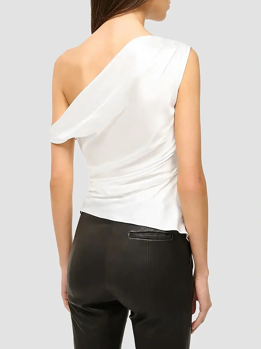 Staud Women's Phare Pleated Silk Top | Thumbnail 3 Staud Women's Phare Pleated Silk Top | Thumbnail 3