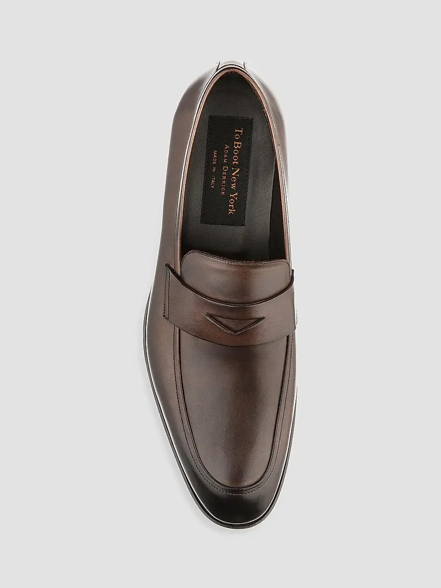 To Boot New York Men's Jagger Leather Penny Loafers | Thumbnail 3