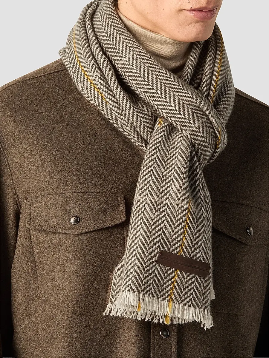 Zegna Men's Oasi Cashmere Scarf | Thumbnail 2