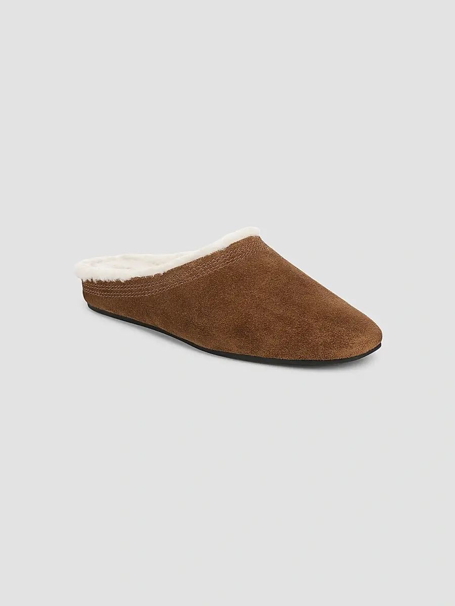 Veronica Beard Women's Narcisa Shearling-Lined Suede Mules | Thumbnail 2 Veronica Beard Women's Narcisa Shearling-Lined Suede Mules | Thumbnail 2