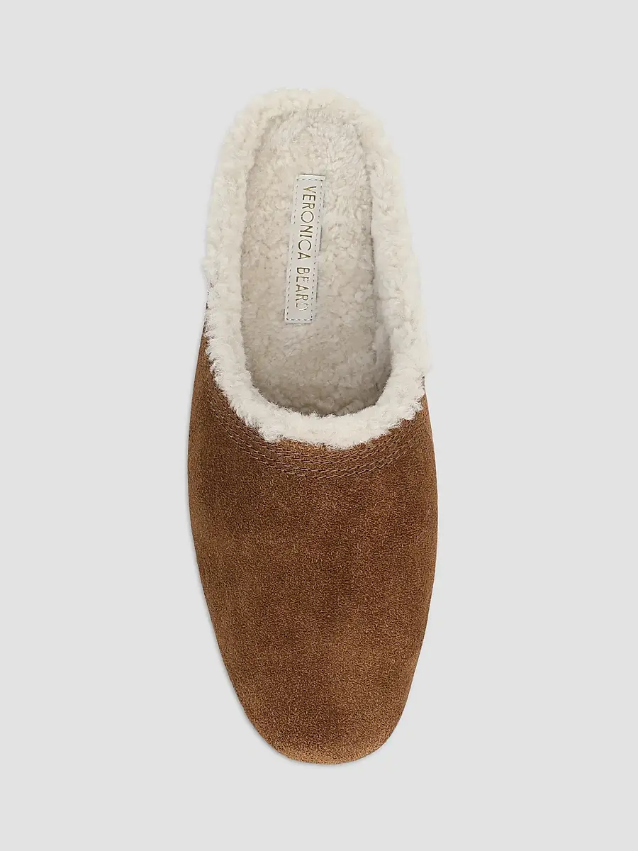 Veronica Beard Women's Narcisa Shearling-Lined Suede Mules | Thumbnail 4 Veronica Beard Women's Narcisa Shearling-Lined Suede Mules | Thumbnail 4