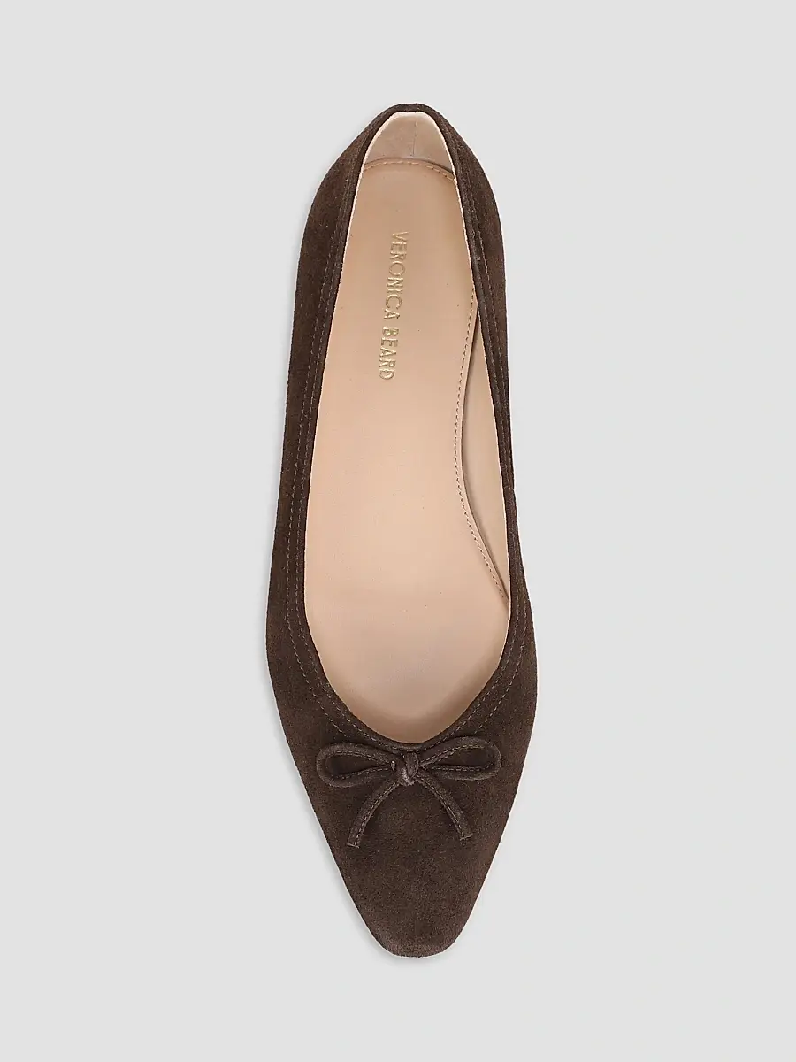 Veronica Beard Women's Cailey Suede Ballerina Flats | Thumbnail 4 Veronica Beard Women's Cailey Suede Ballerina Flats | Thumbnail 4