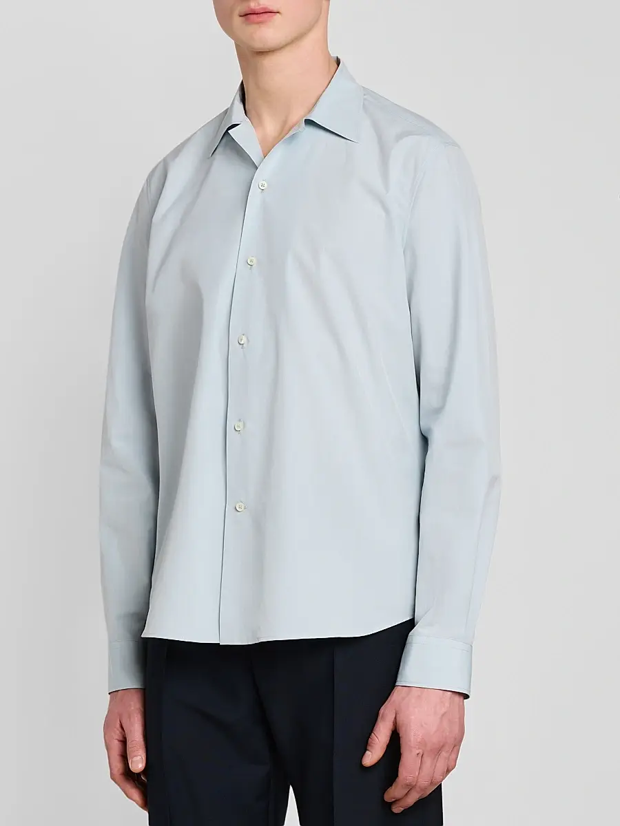 Jil Sander Men's Lightweight Cotton Dress Shirt | Thumbnail 4 Jil Sander Men's Lightweight Cotton Dress Shirt | Thumbnail 4