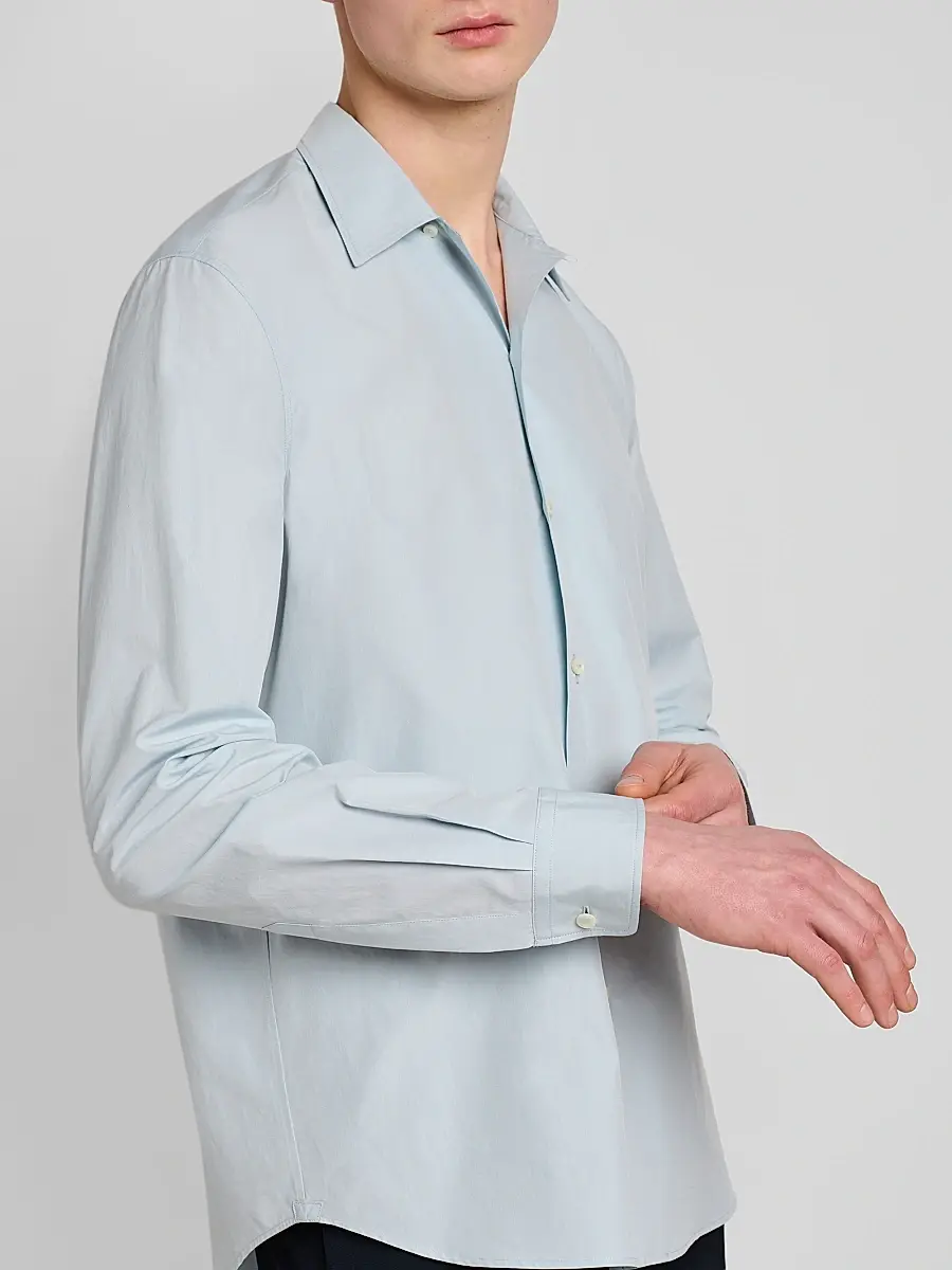 Jil Sander Men's Lightweight Cotton Dress Shirt | Thumbnail 5 Jil Sander Men's Lightweight Cotton Dress Shirt | Thumbnail 5